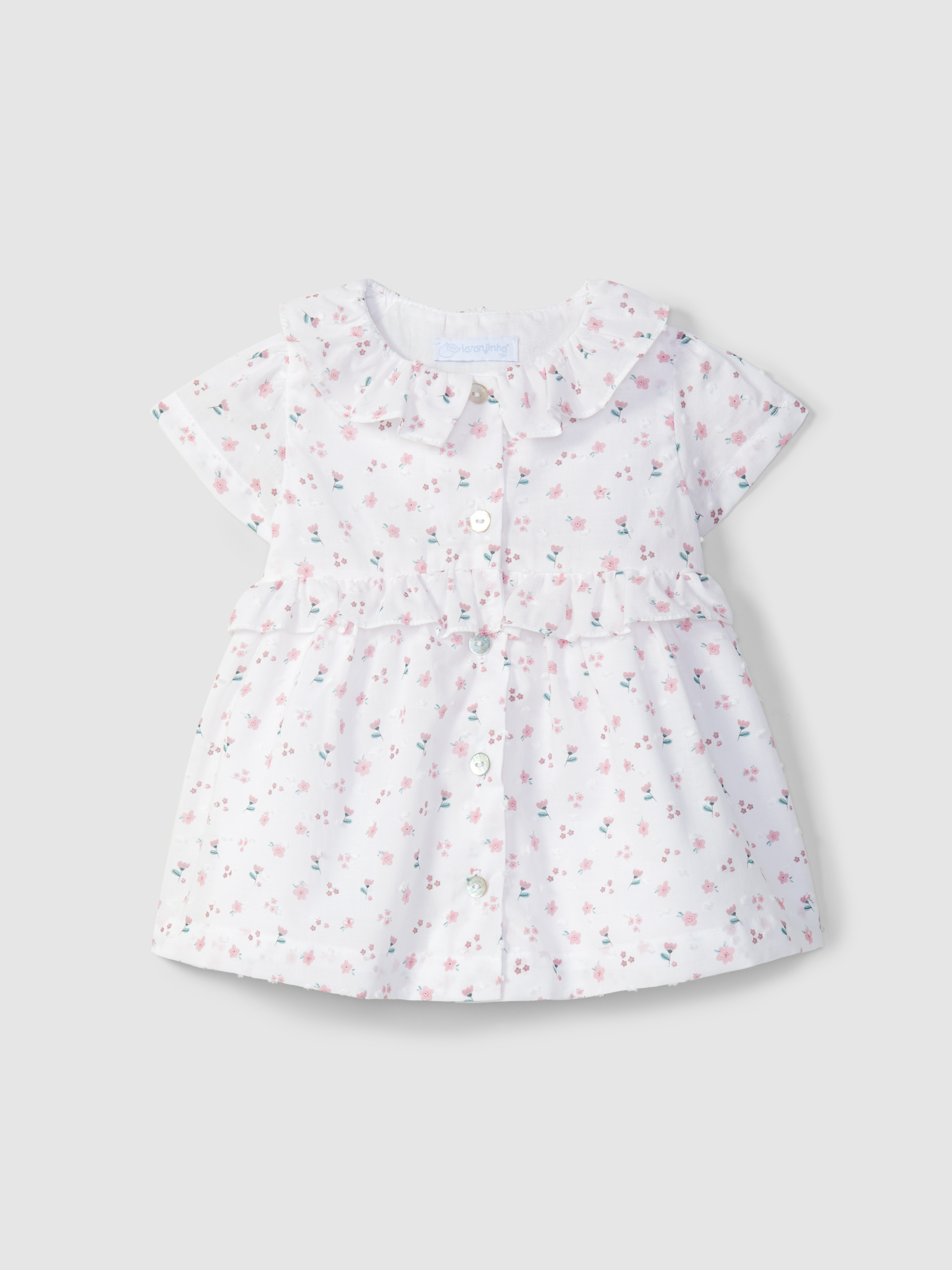Floral print plumeti dress