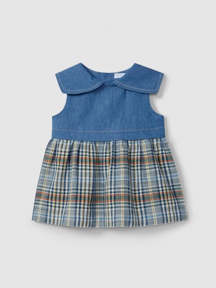 Vestido cuadros vaquero