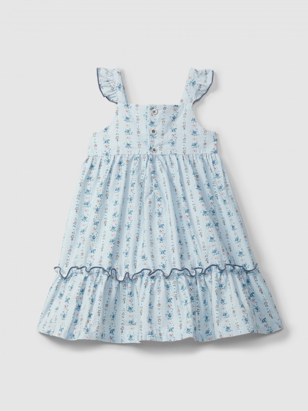 Floral print seersucker dress Floral print seersucker dress