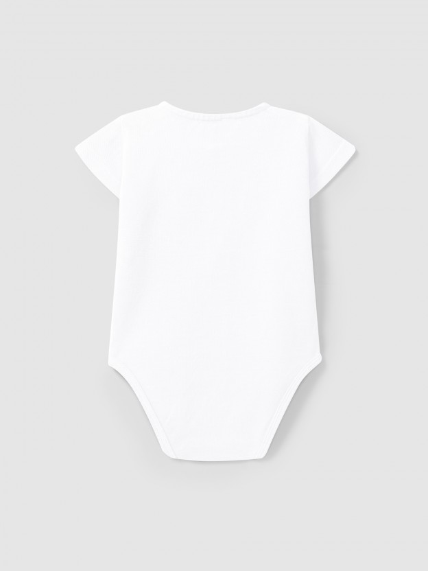 Piqué bodysuit mandarin collar Piqué bodysuit mandarin collar