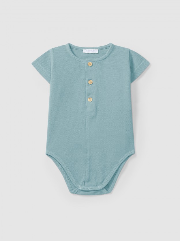 Body cuello mao en piqu�