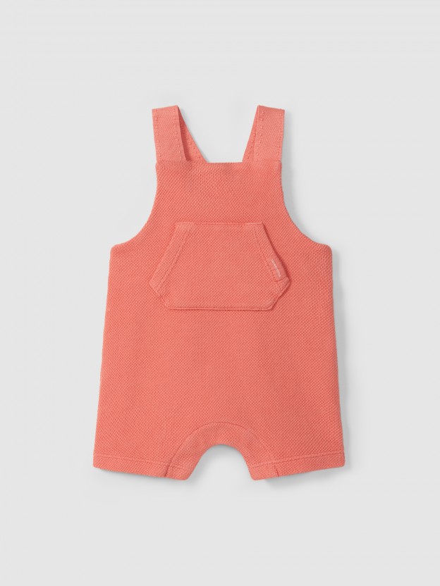 Piqu� dungaree shorts