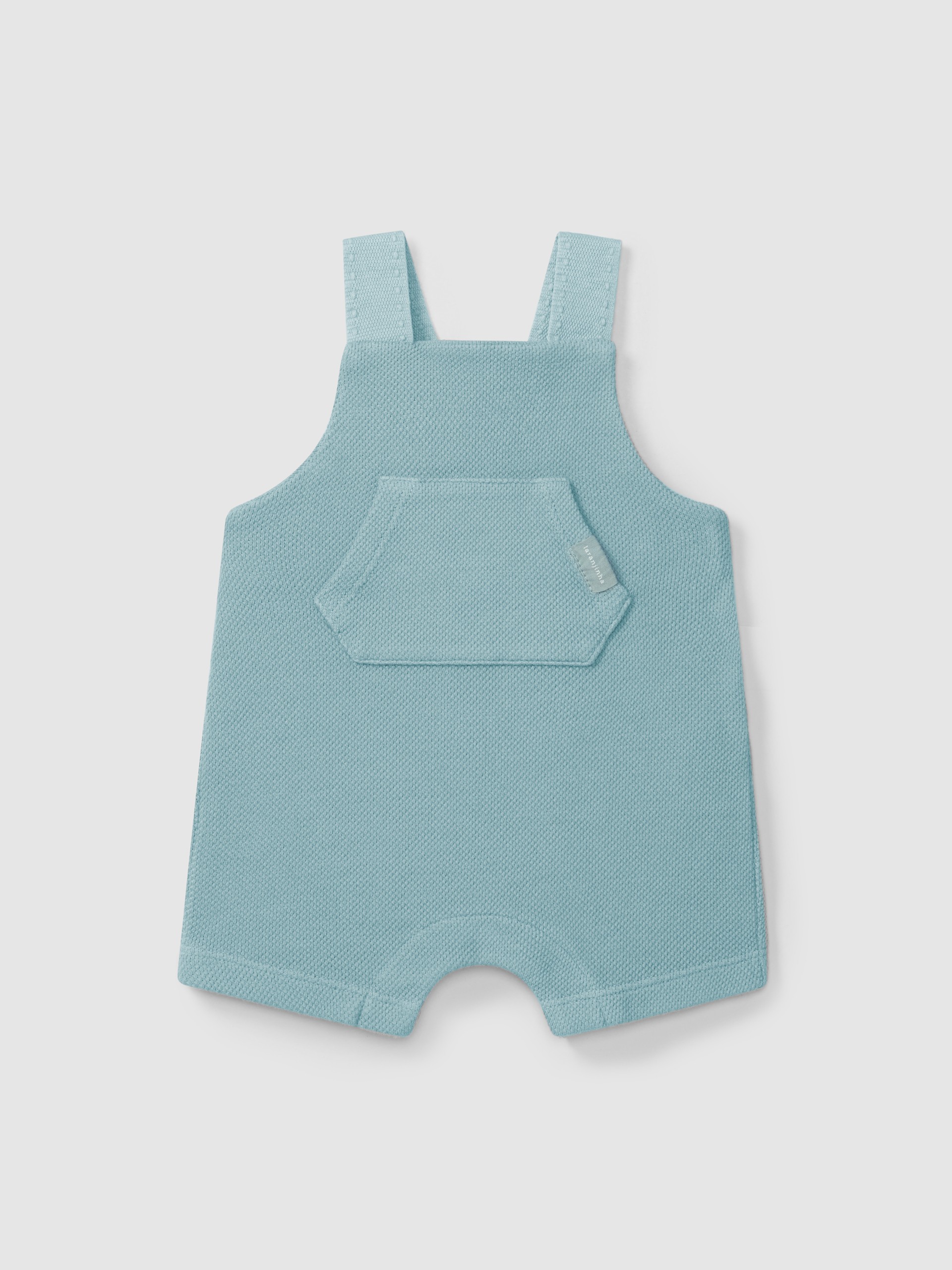 Piqué dungaree shorts