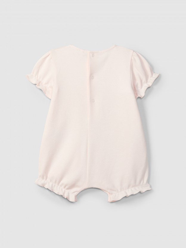 Shortie with pleats and delicate lace Shortie with pleats and delicate lace