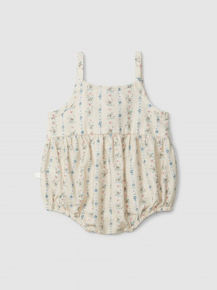 Bombacho seersucker estampado floral Bombacho seersucker estampado floral