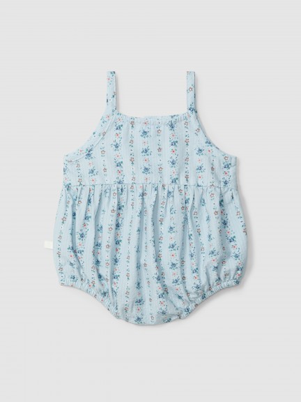 Floral print seersucker shortie Floral print seersucker shortie