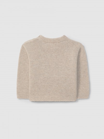 Knitted jumper with figurative intarsia Knitted jumper with figurative intarsia