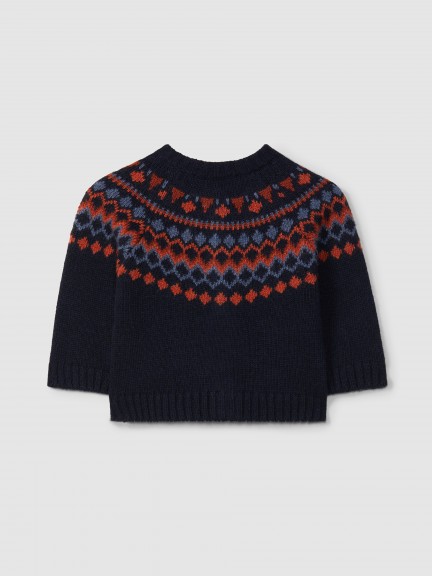 Knitted cardigan with jacquard Knitted cardigan with jacquard