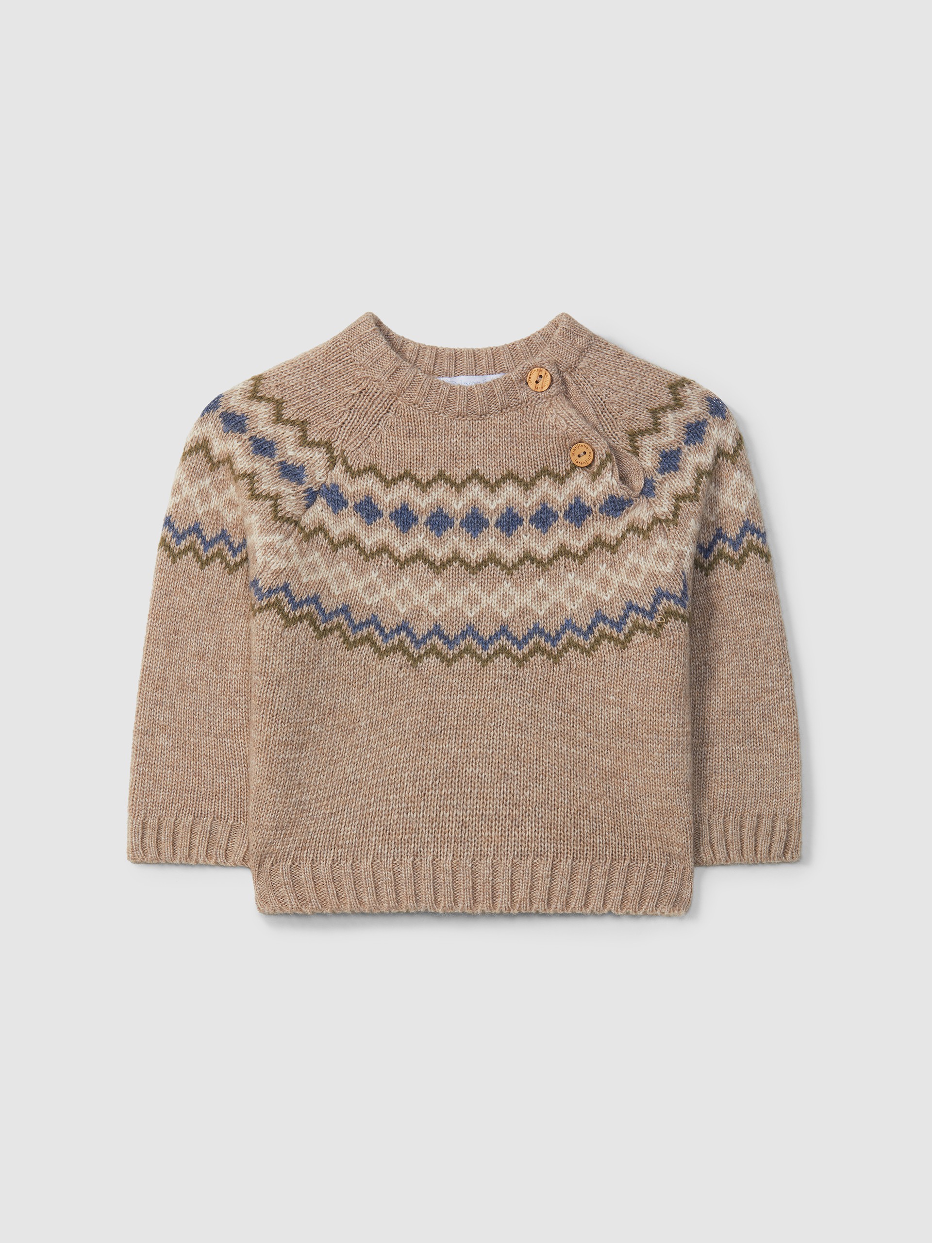 Camisola tricotada com jacquard