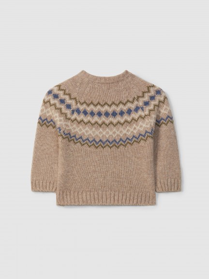 Knitted jumper with jacquard Knitted jumper with jacquard
