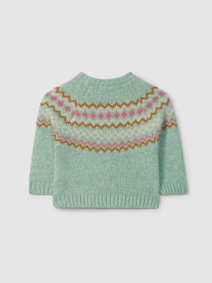 Knitted jumper with jacquard Knitted jumper with jacquard