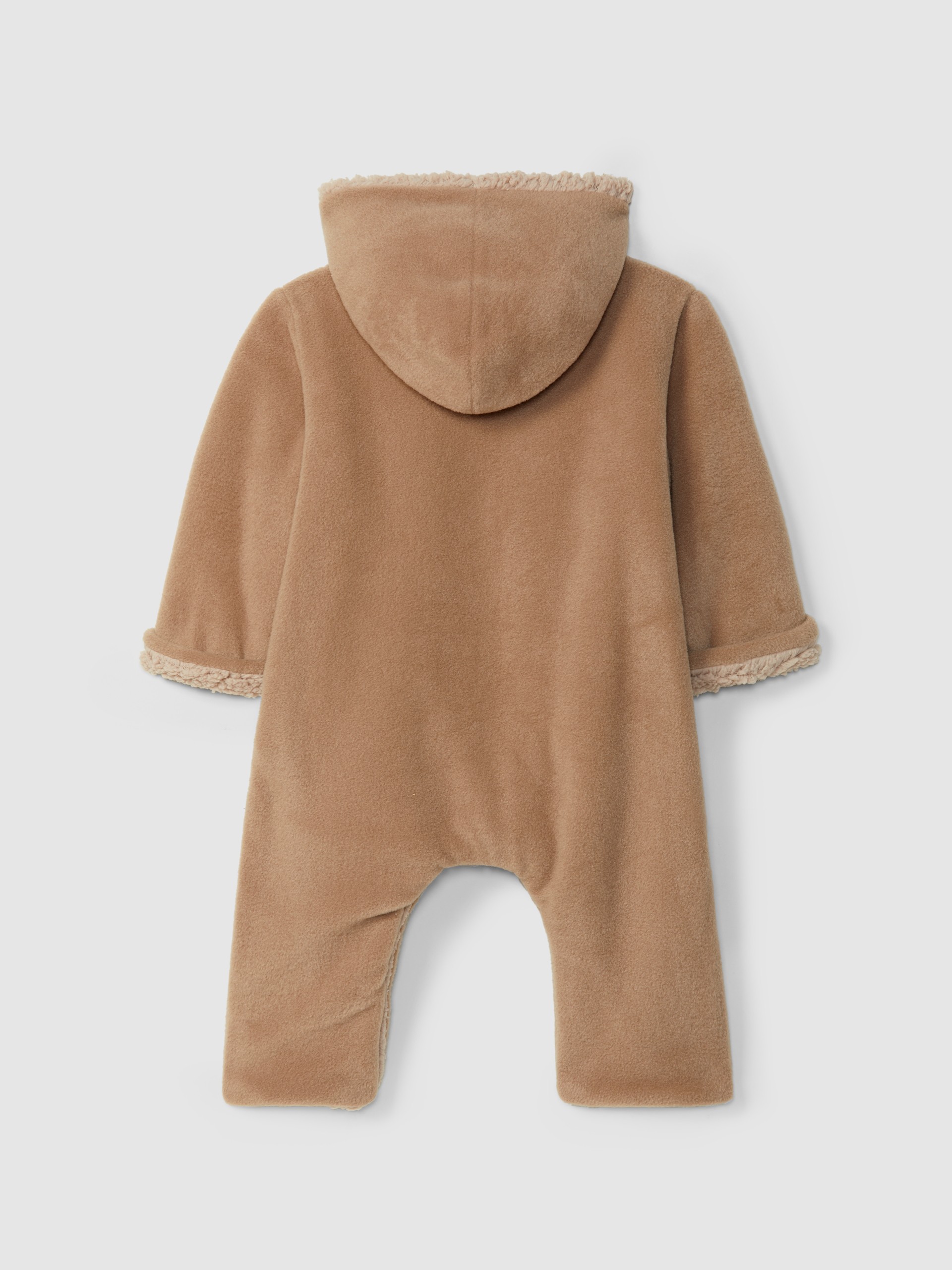 Traje de calentamiento polar con capucha y bolsillo