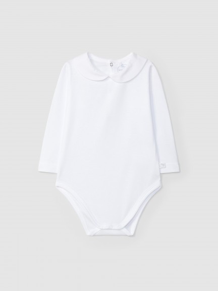 Long-sleeved bodysuit round neckline Long-sleeved bodysuit round neckline