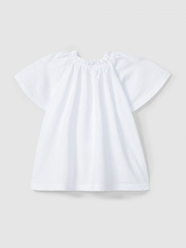 Top liso en punto slub Top liso en punto slub