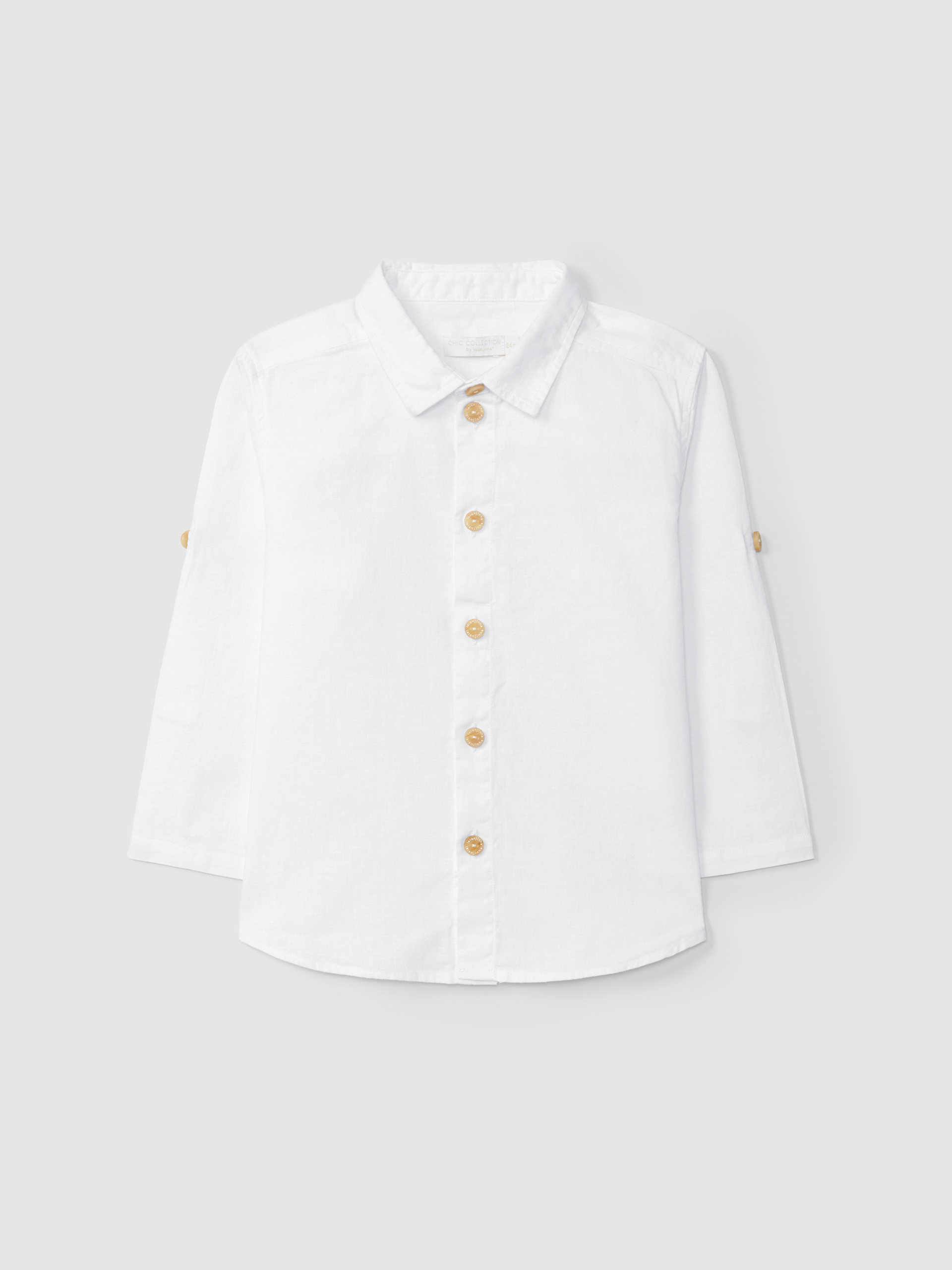 Plain shirt with collar