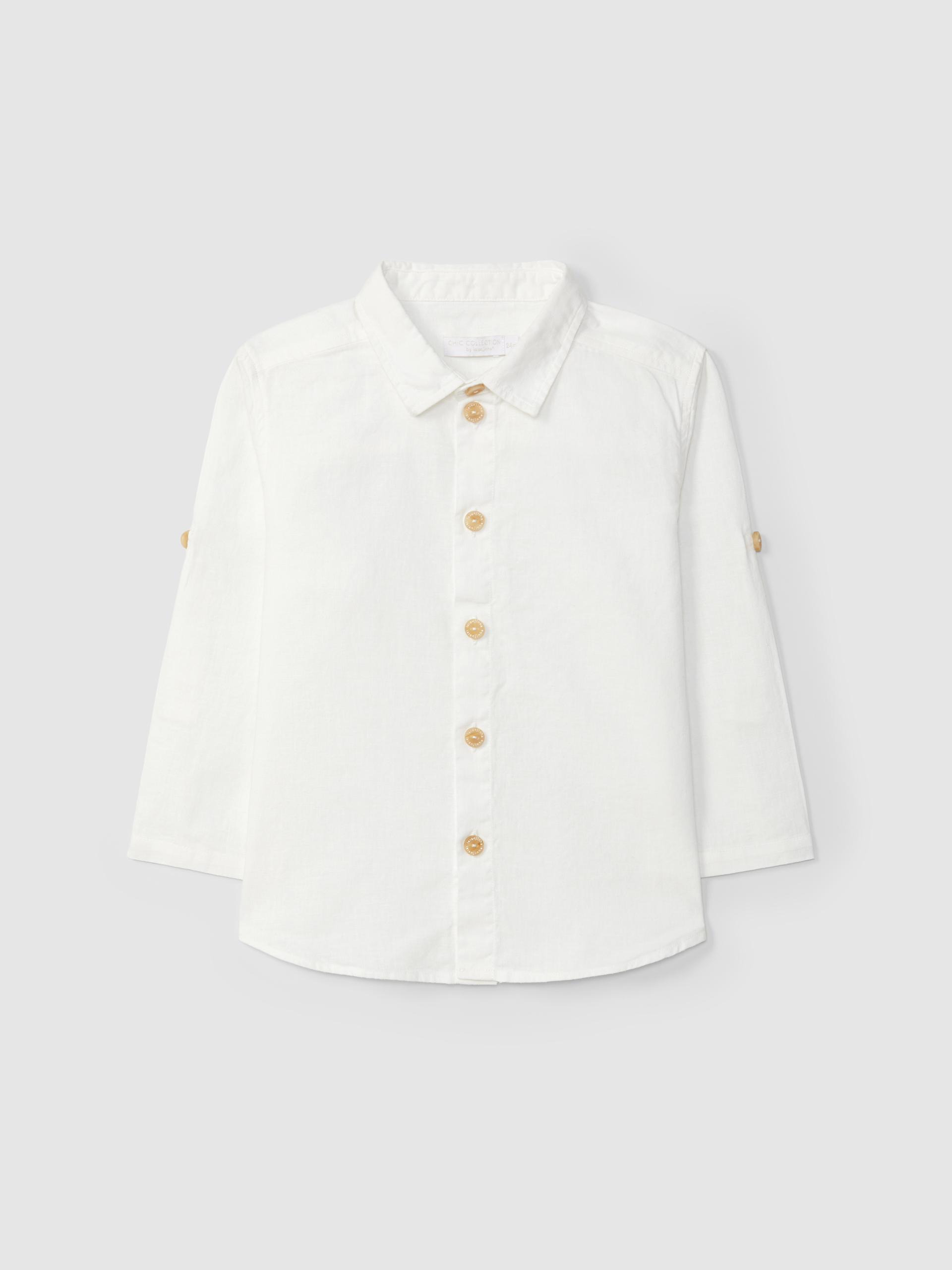 Plain shirt with collar