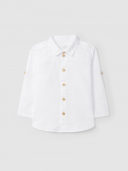 Plain shirt with collar Plain shirt with collar