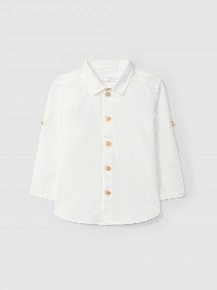 Plain shirt with collar Plain shirt with collar