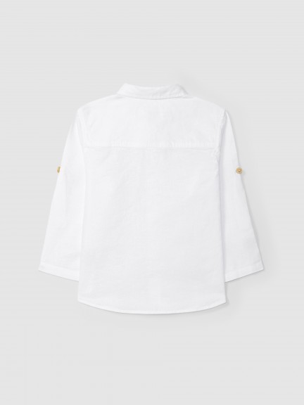 Plain shirt with collar Plain shirt with collar