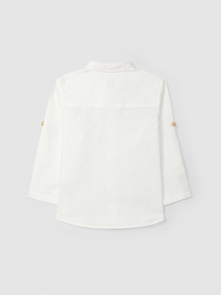Plain shirt with collar Plain shirt with collar