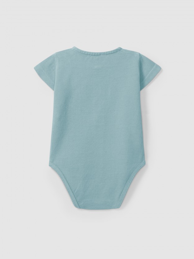 Body cuello mao en piqu�