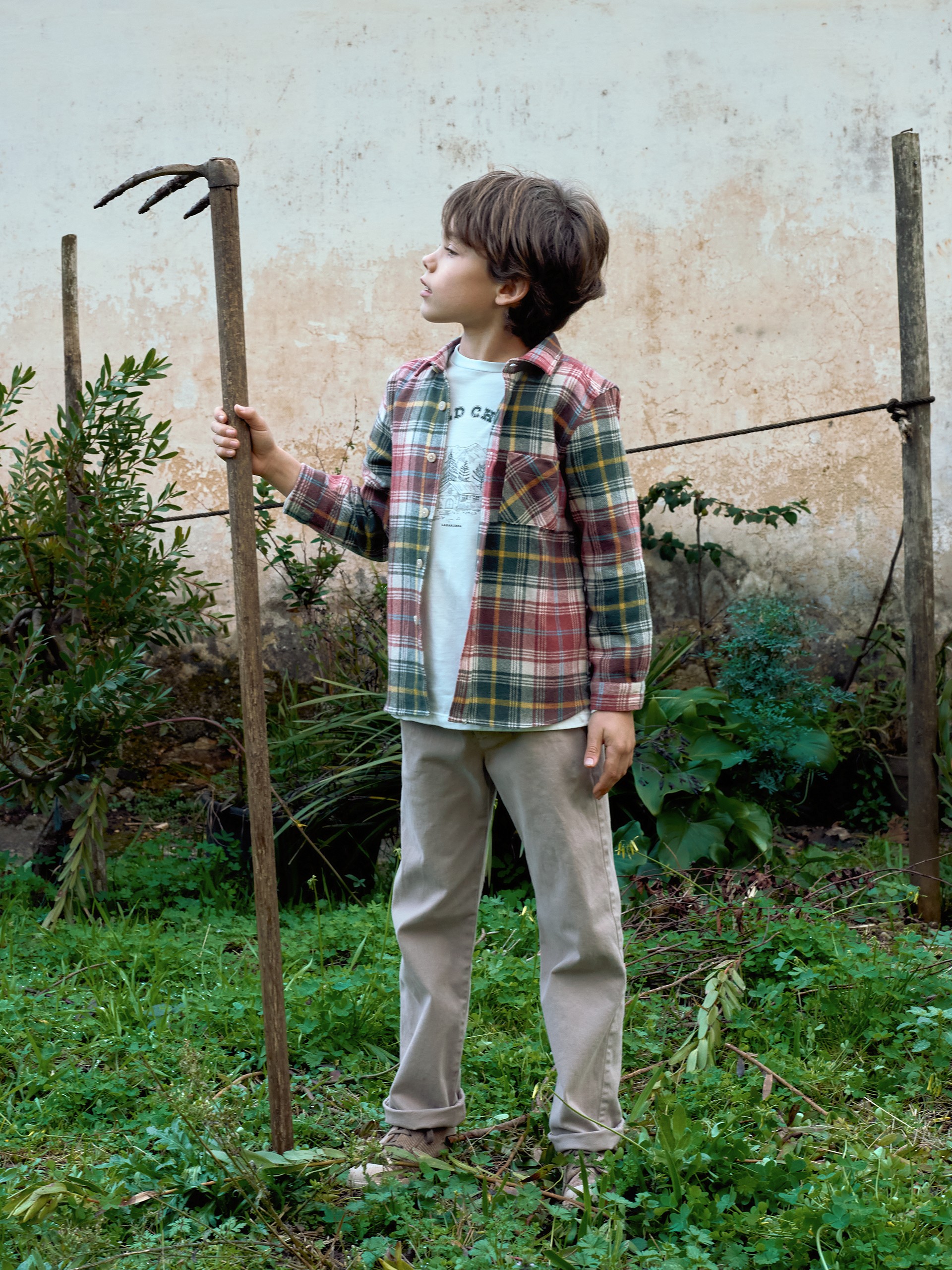 Pantalon en sergé à quatre poches