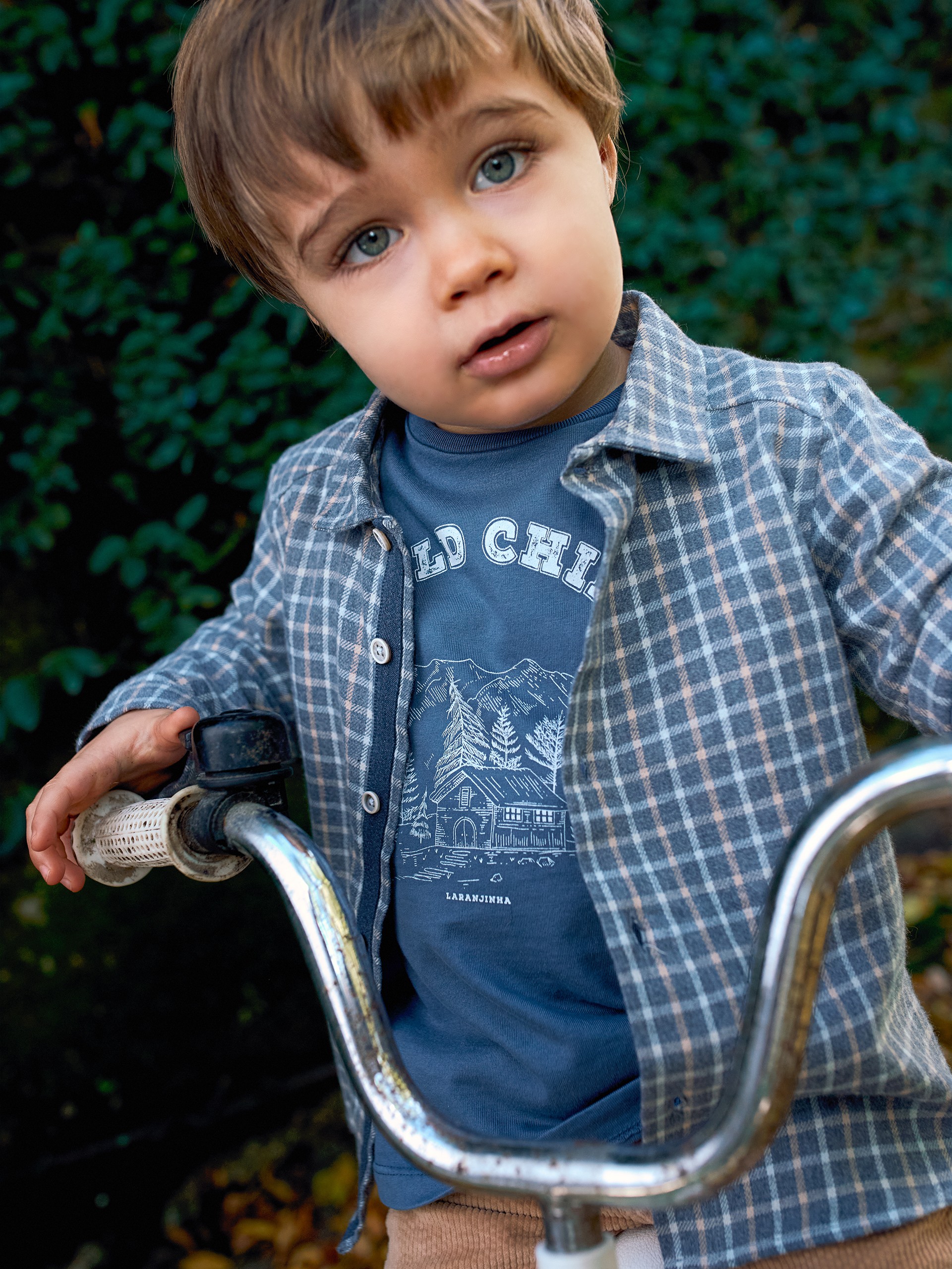 Organic cotton check shirt