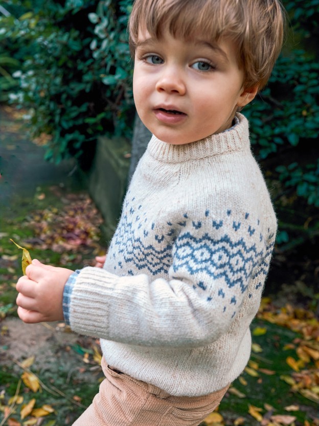 Knitted jumper with jaquard Knitted jumper with jaquard