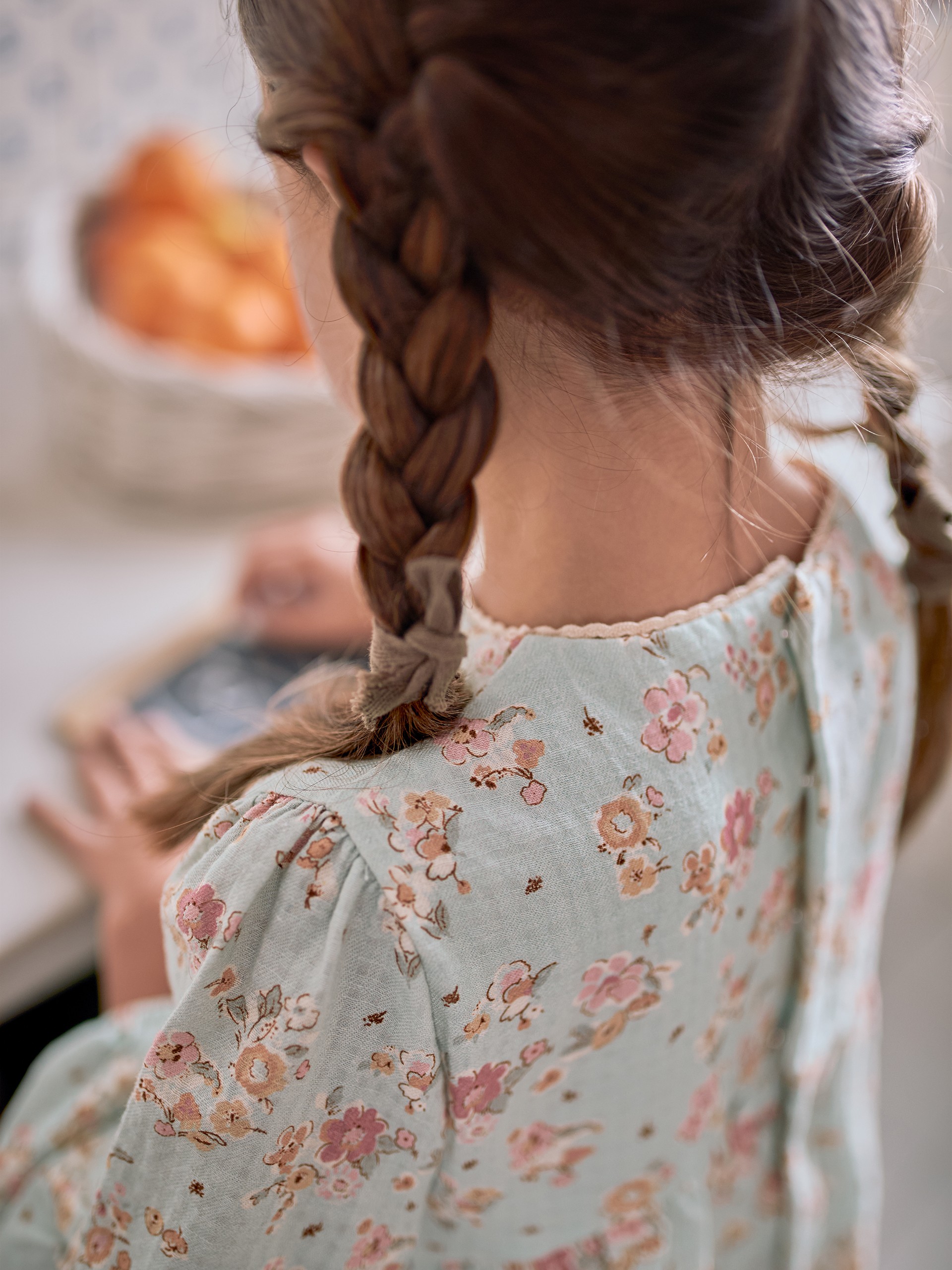 Floral dress with lace details