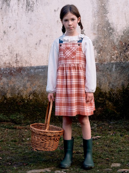 Check pinafore dress Check pinafore dress