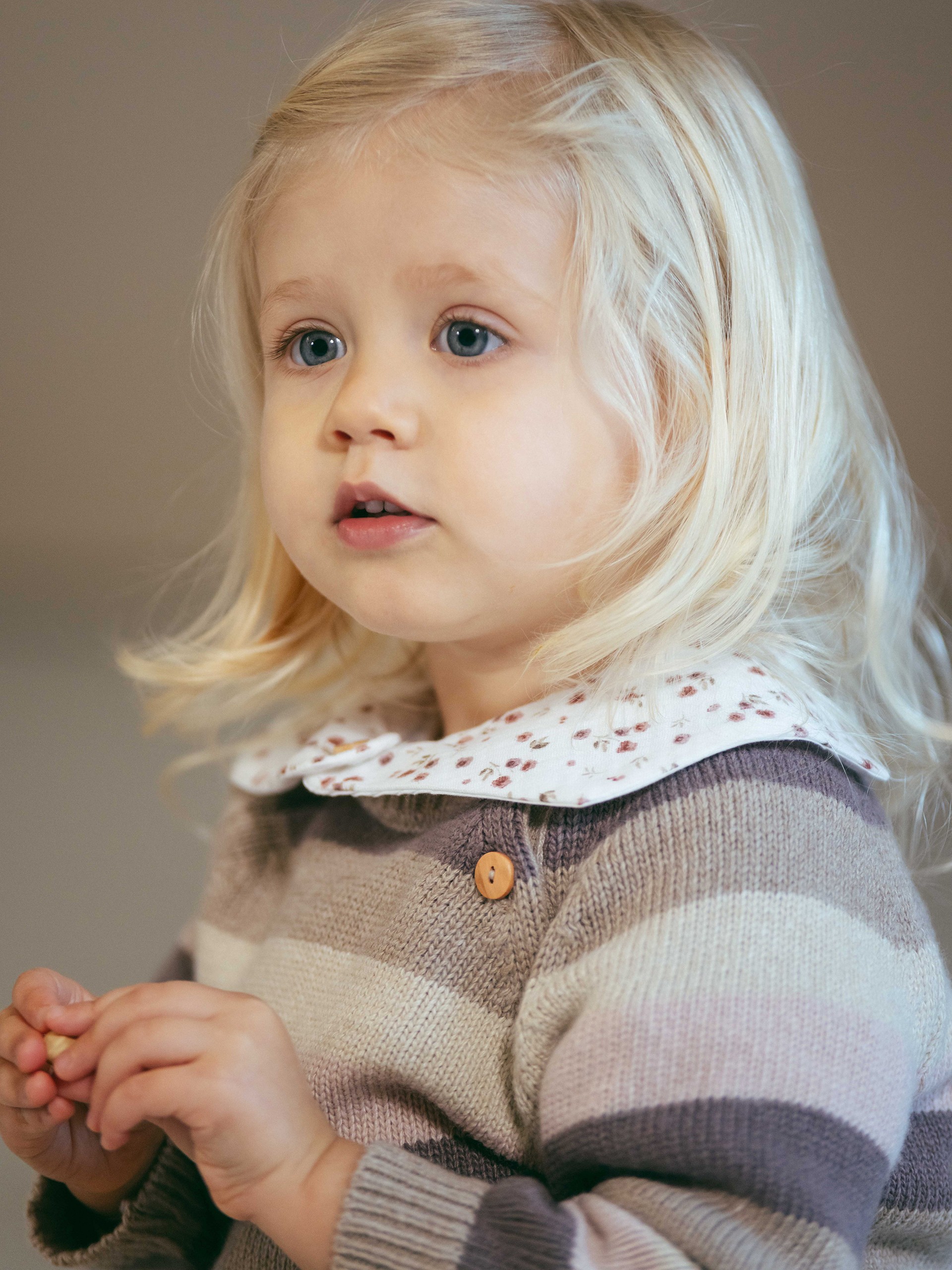 Blouse in floral printed muslin