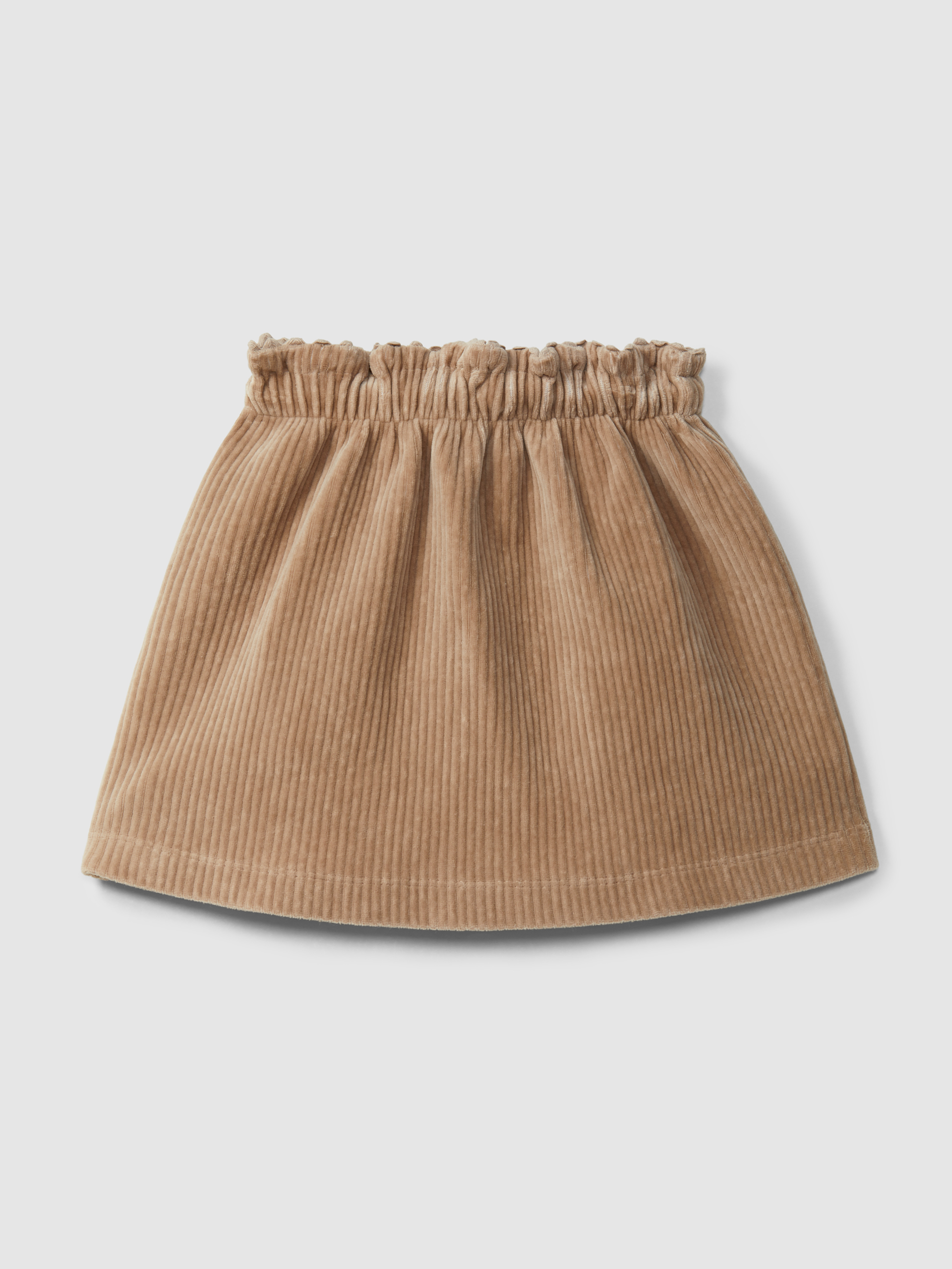 Skirt in corduroy-type fabric
