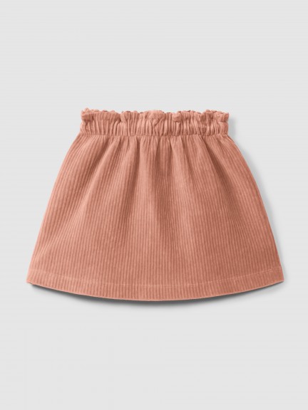 Skirt in corduroy-type fabric Skirt in corduroy-type fabric