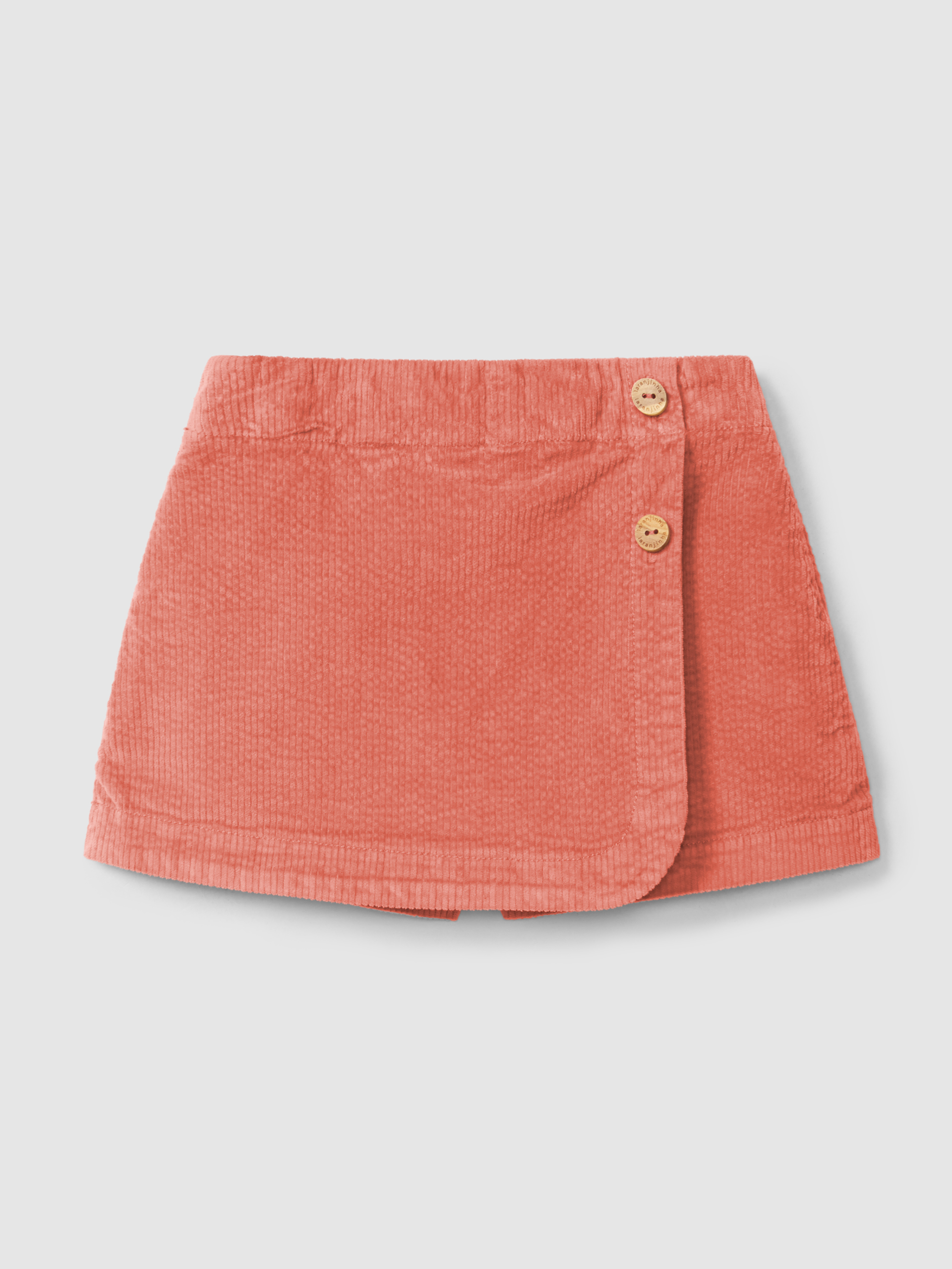 Pull-up skorts in corduroy