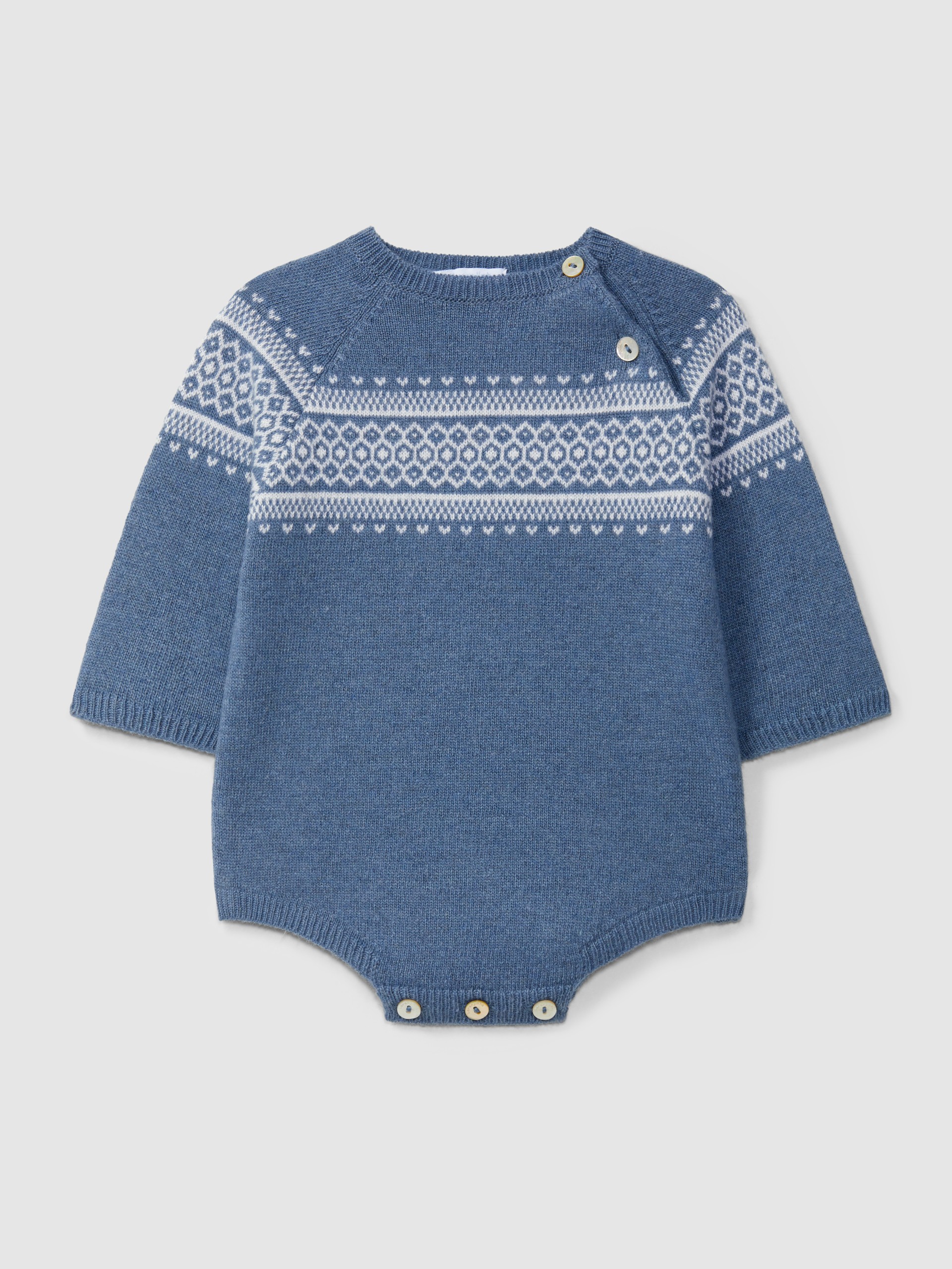 Fofo tricotado com jacquard