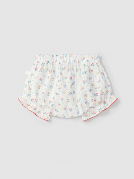 Floral print pull-up shorts Floral print pull-up shorts