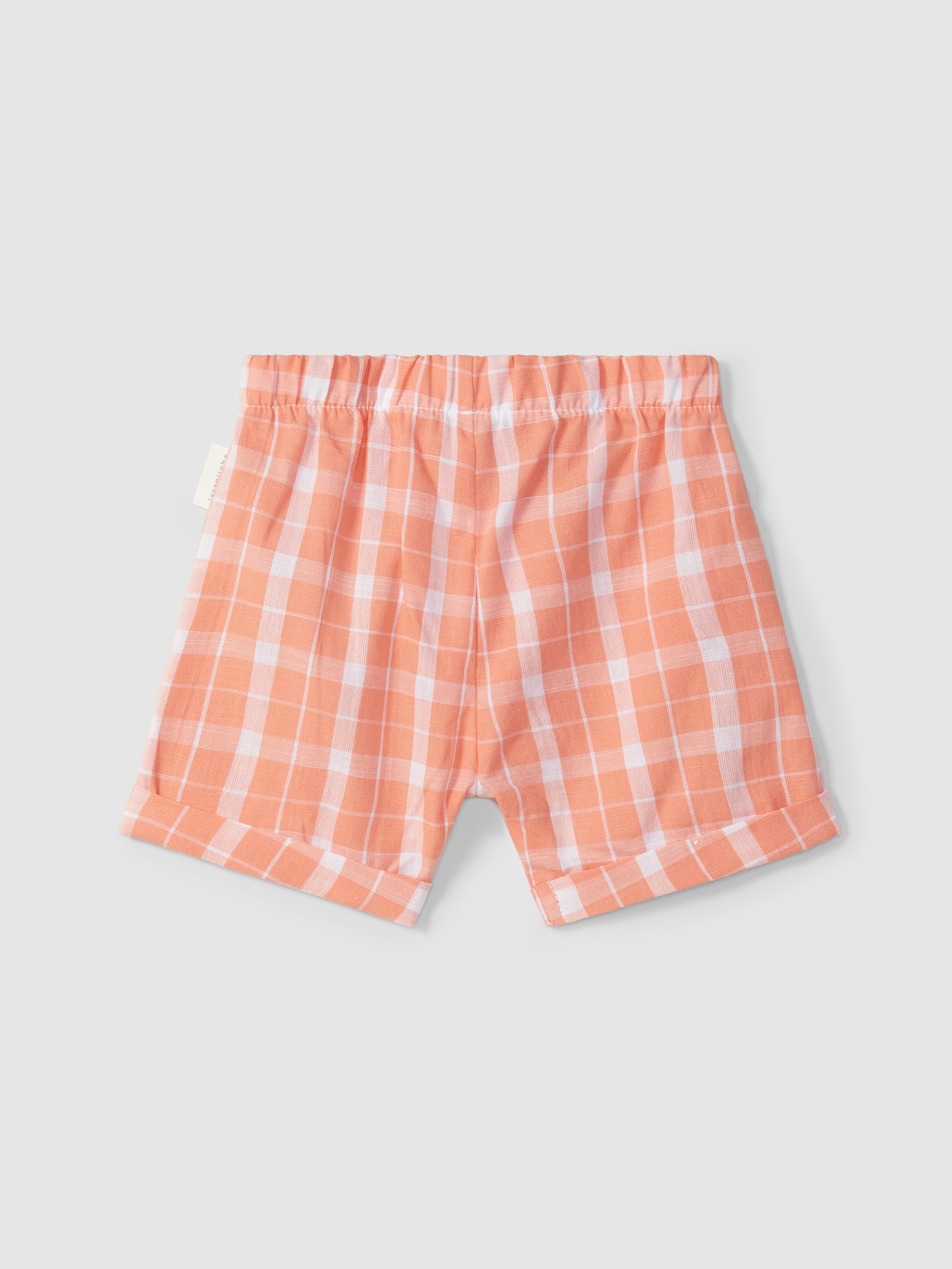 Pantalón corto pull-up cuadros