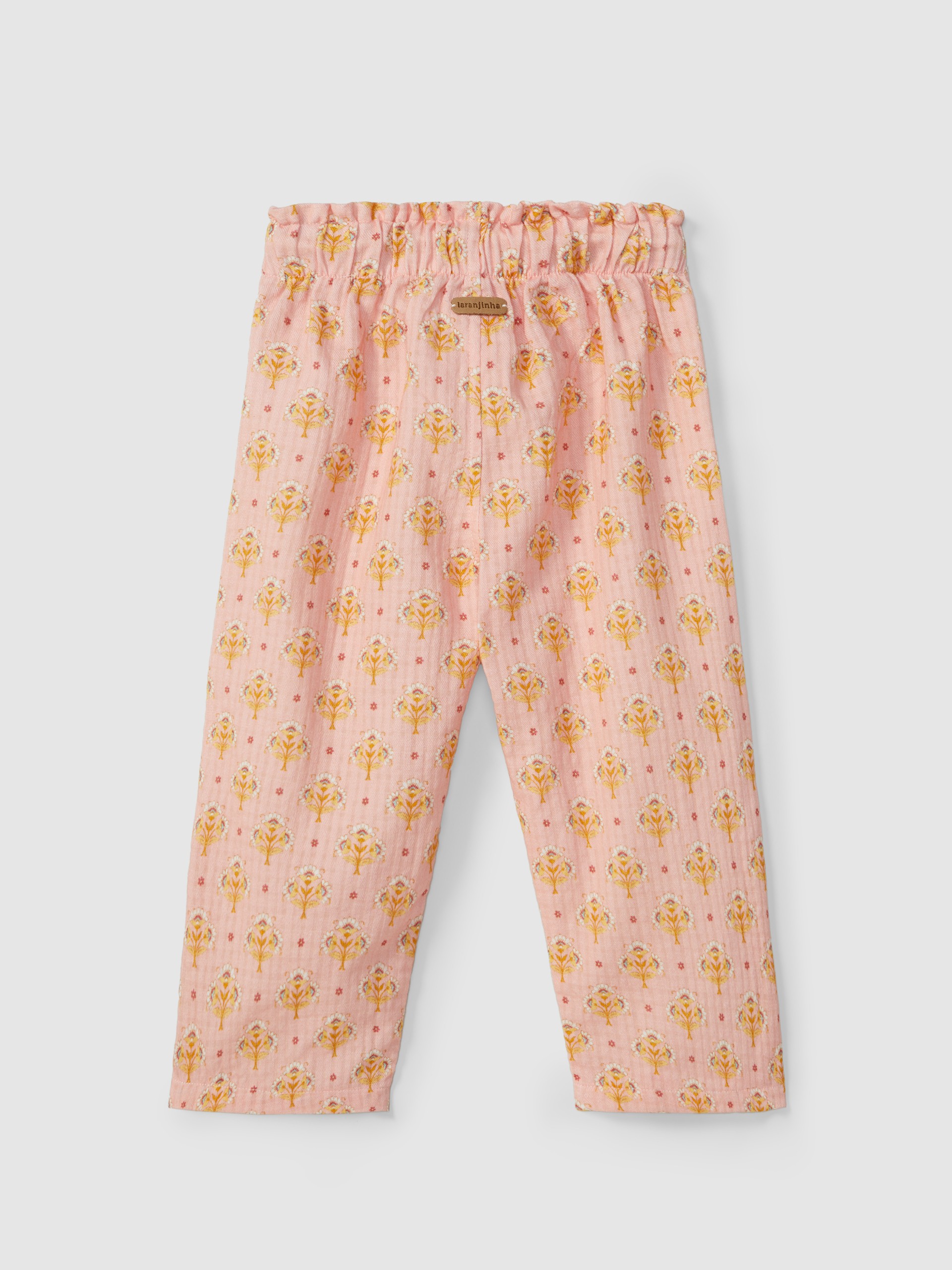 Pantalón pull-up estampado floral