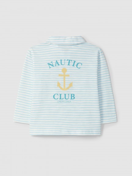 Striped polo shirt "Nautic club" Striped polo shirt "Nautic club"