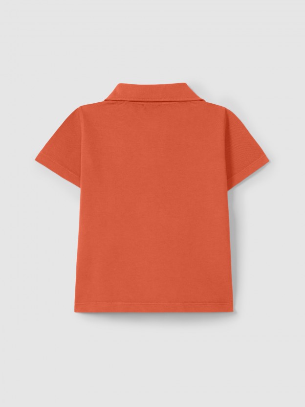 Polo de piqué con bordado Polo de piqué con bordado