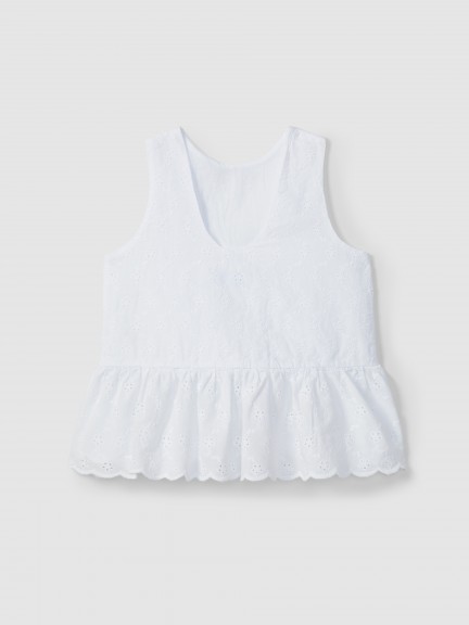 Top en broderie anglaise Top en broderie anglaise