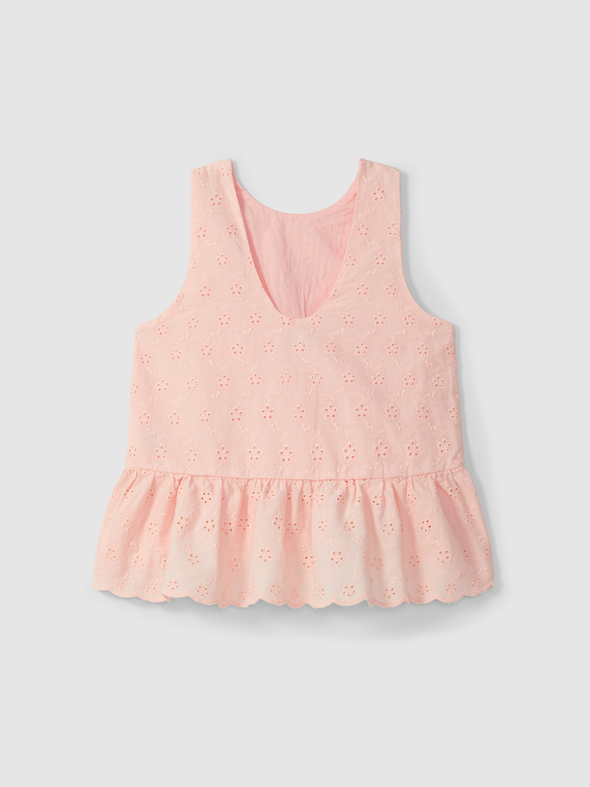 Top in English embroidery