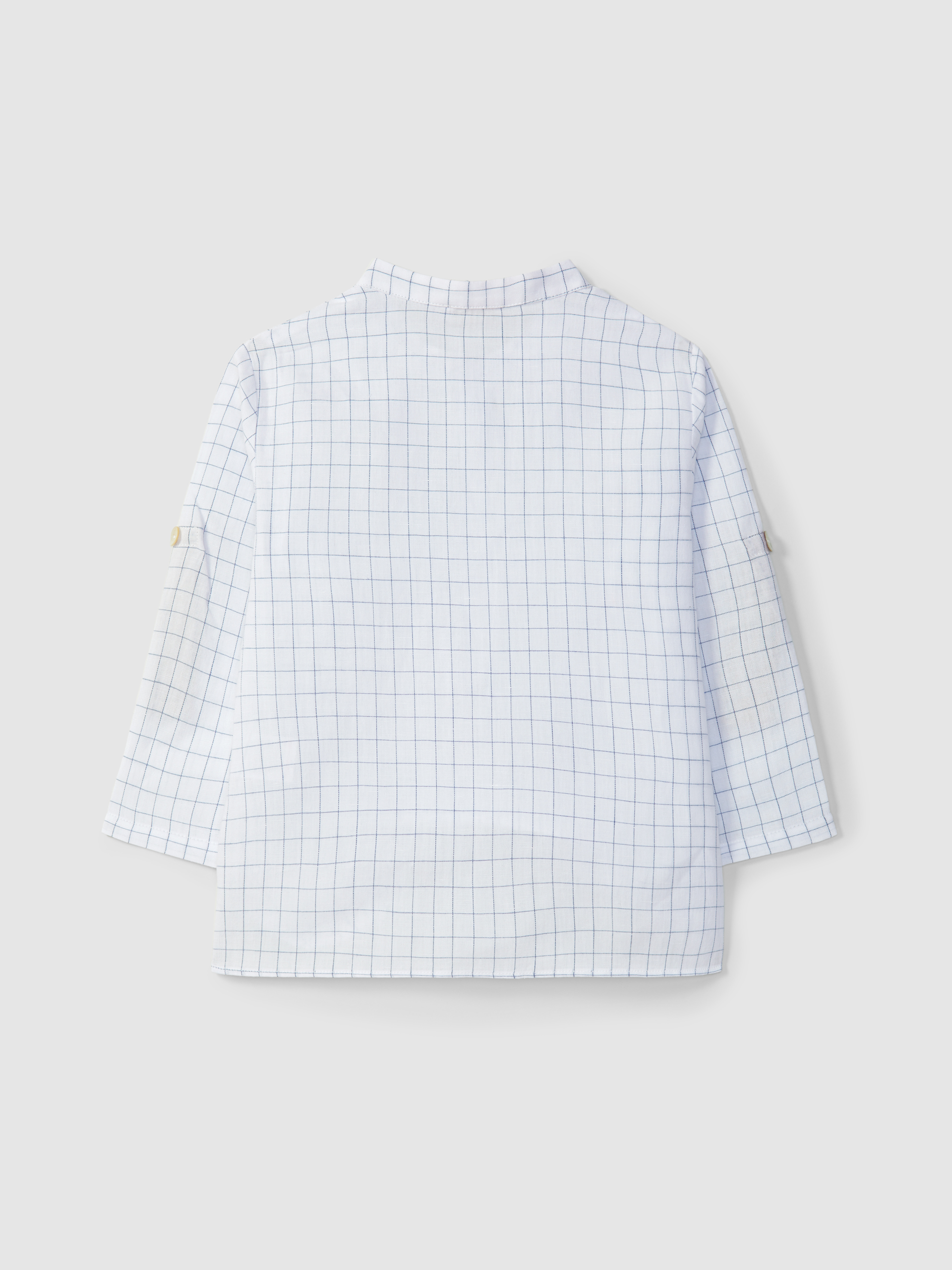 Camisa gola mao quadricula