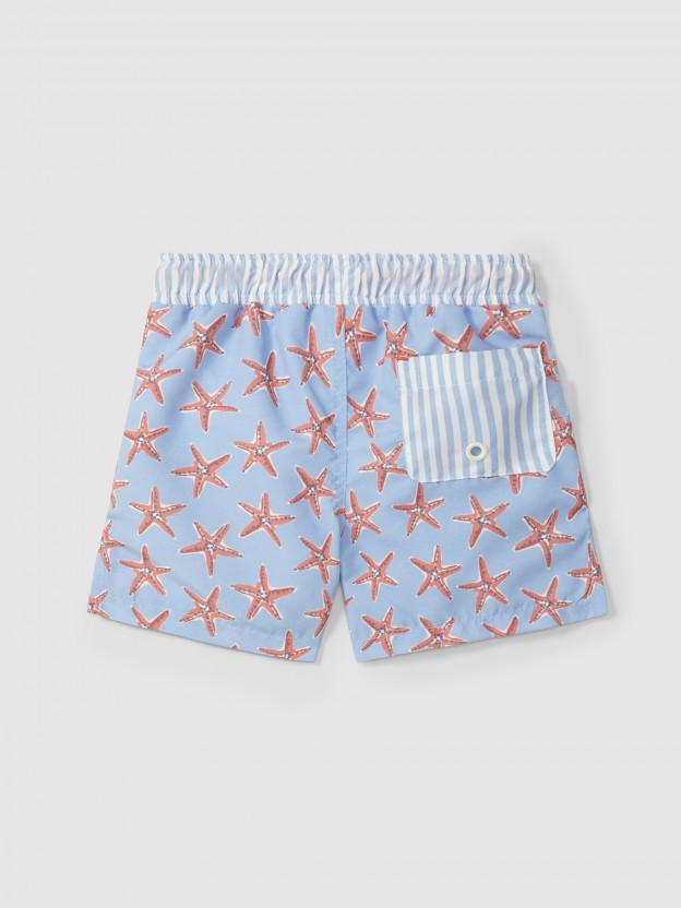 Starfish and stripes swimming trunks Starfish and stripes swimming trunks