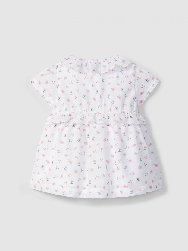 Floral print plumeti dress Floral print plumeti dress