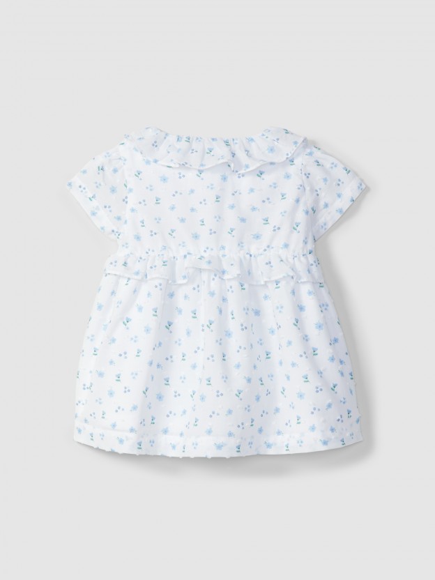 Vestido plumeti estampado floral Vestido plumeti estampado floral
