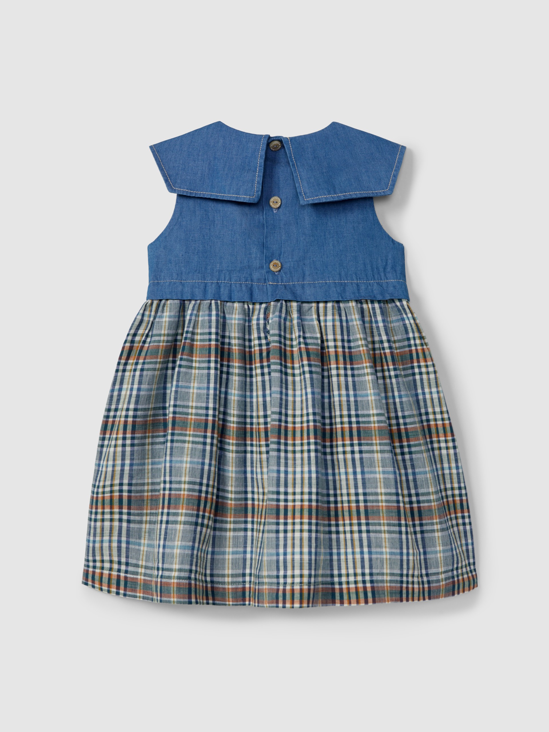 Vestido cuadros vaquero