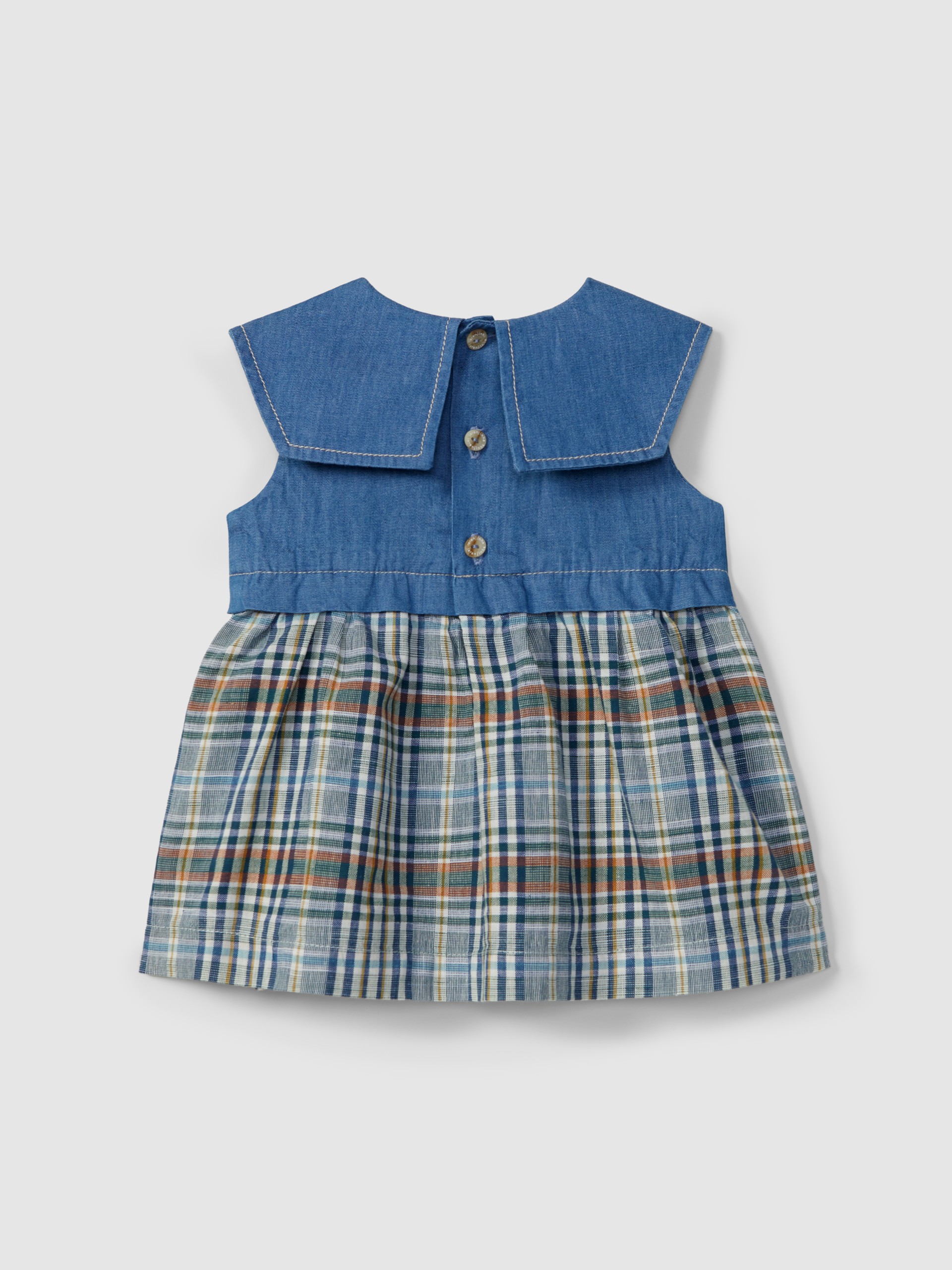 Vestido cuadros vaquero