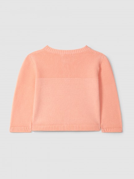 Knitted cardigan round neckline Knitted cardigan round neckline