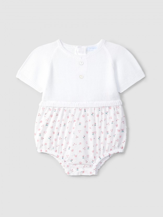 Printed fabric shortie Printed fabric shortie